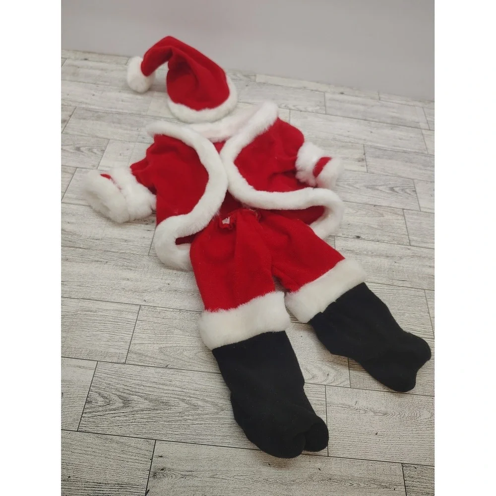 Doll Santa Costume Set • Christmas Holiday Outfit‎ • Red White Festive Clothes - Picture 9 of 9